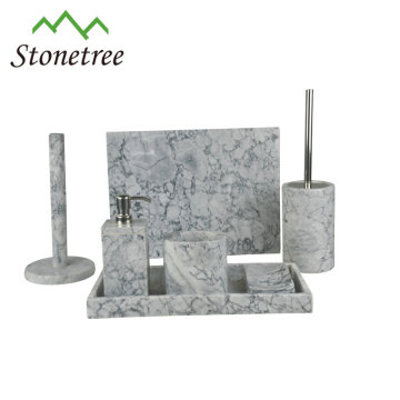 2017 New Design Gradient stone Resin Bathroom Accessories set